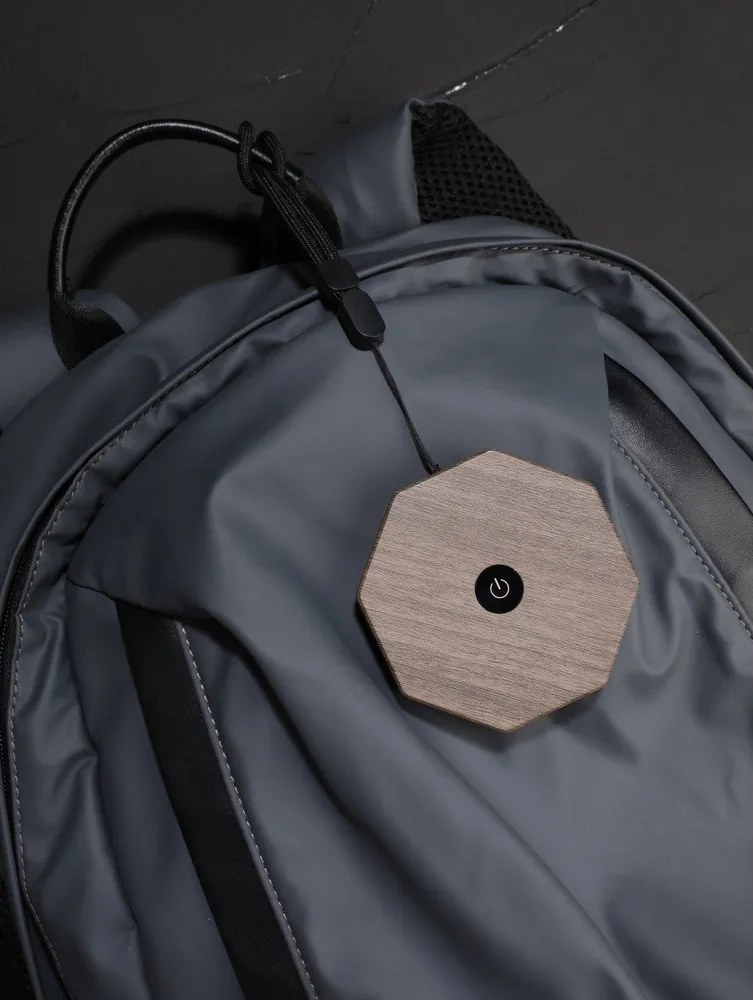 Бяла/сива преносима светлинна декорация с USB ø 8 cm Twist – Gingko