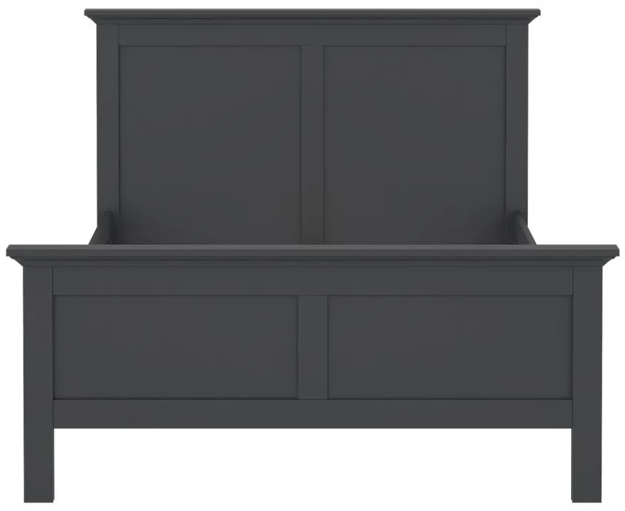 Сиво двойно легло 140x200 cm Paris – Tvilum