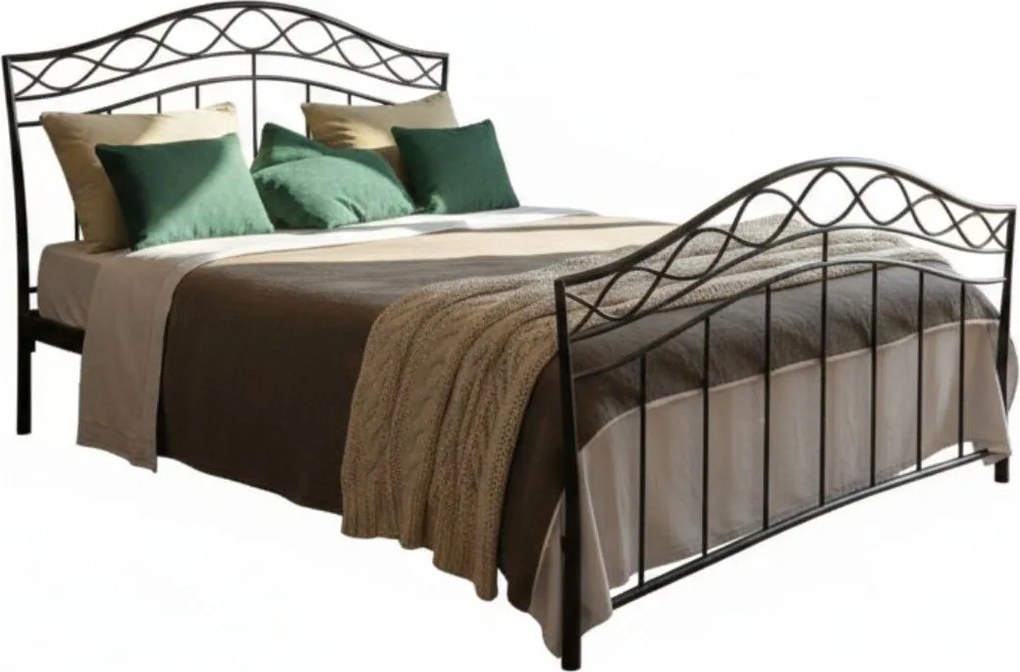 Легло Dalida-140x190-Black-Με ποδαρικό