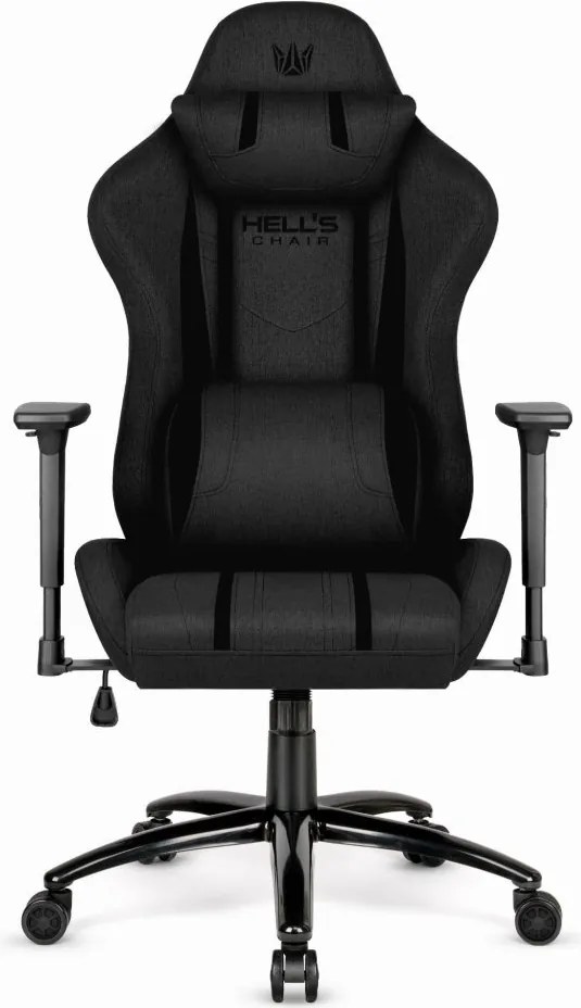 Ергономичен геймърски стол HC-1013 - черно покритие от висококачествен плат