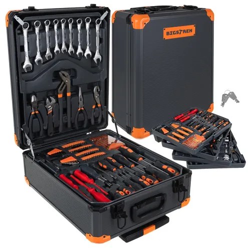 Комплект инструменти Bigstren от 1000 части в алуминиев куфар