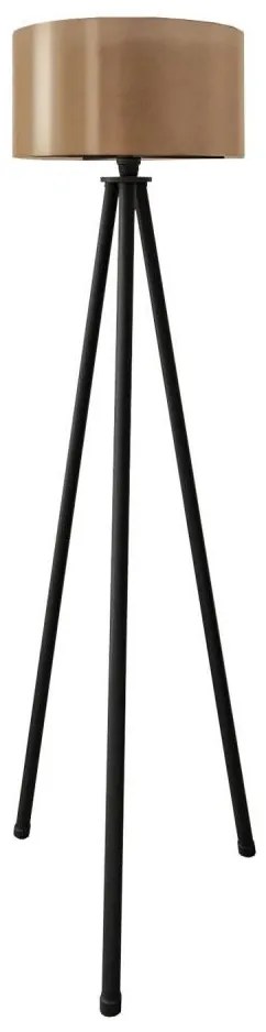 Подова лампа AYD 1xE27/40W/230V черна/кафява