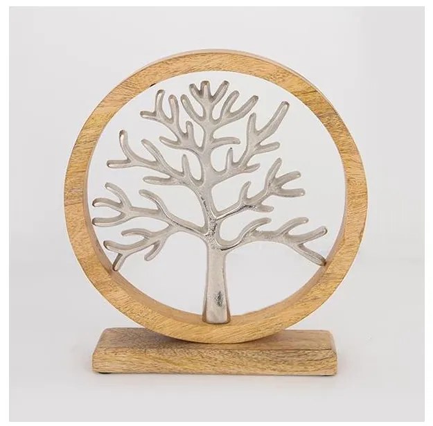 Декорация на маса дърво 28x5x31 см