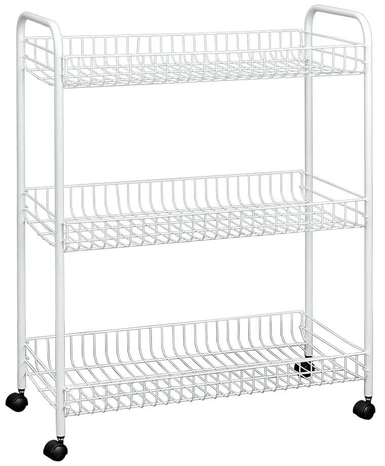 Триетажна подвижна стойка за баня Пране, 31 x 84 cm - Metaltex