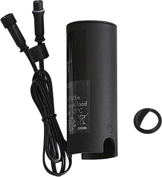 12V Наземен прожектор черен вкл. LED IP67 - Voltaire Linsey