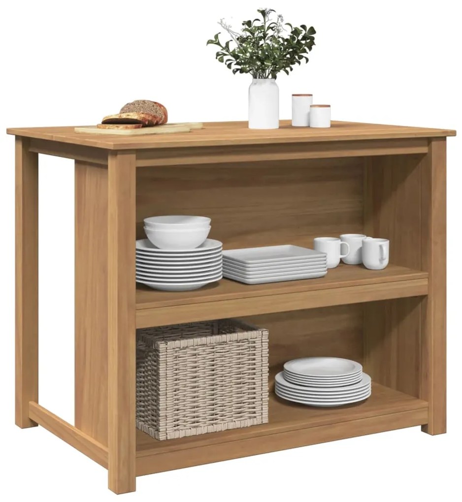 4016388 vidaXL Кухненски остров "Panama" 112x77x90 см масивна дървесина бор