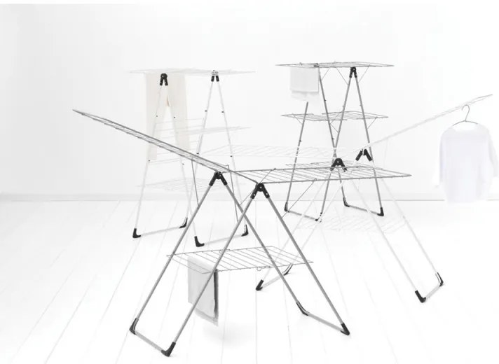 Простор "кула" Brabantia 90300184, 23 м, Лесно сгъване, Регулируем, Бял