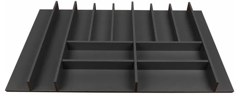 Черен ораганайзер за чекмедже 78 x 47 cm Wood Line - Elletipi