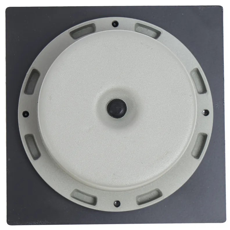 Комплект от 6 наземни прожектора черни квадратни с LED IP65 соларни - Terry