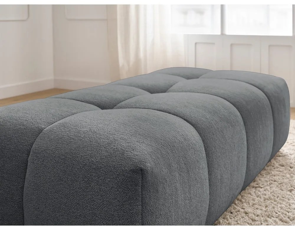 Тъмносива шенилова табуретка Everest – Bobochic Paris