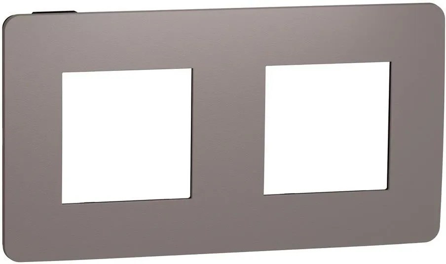 SE Лицева рамка 2х цвят Шоколад / Антрацит Unica Studio Color  /до изчерпване/ - NU280417