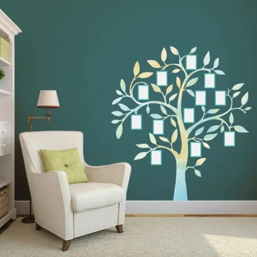 Стикер за стена семейно дърво 155 x 170 cm