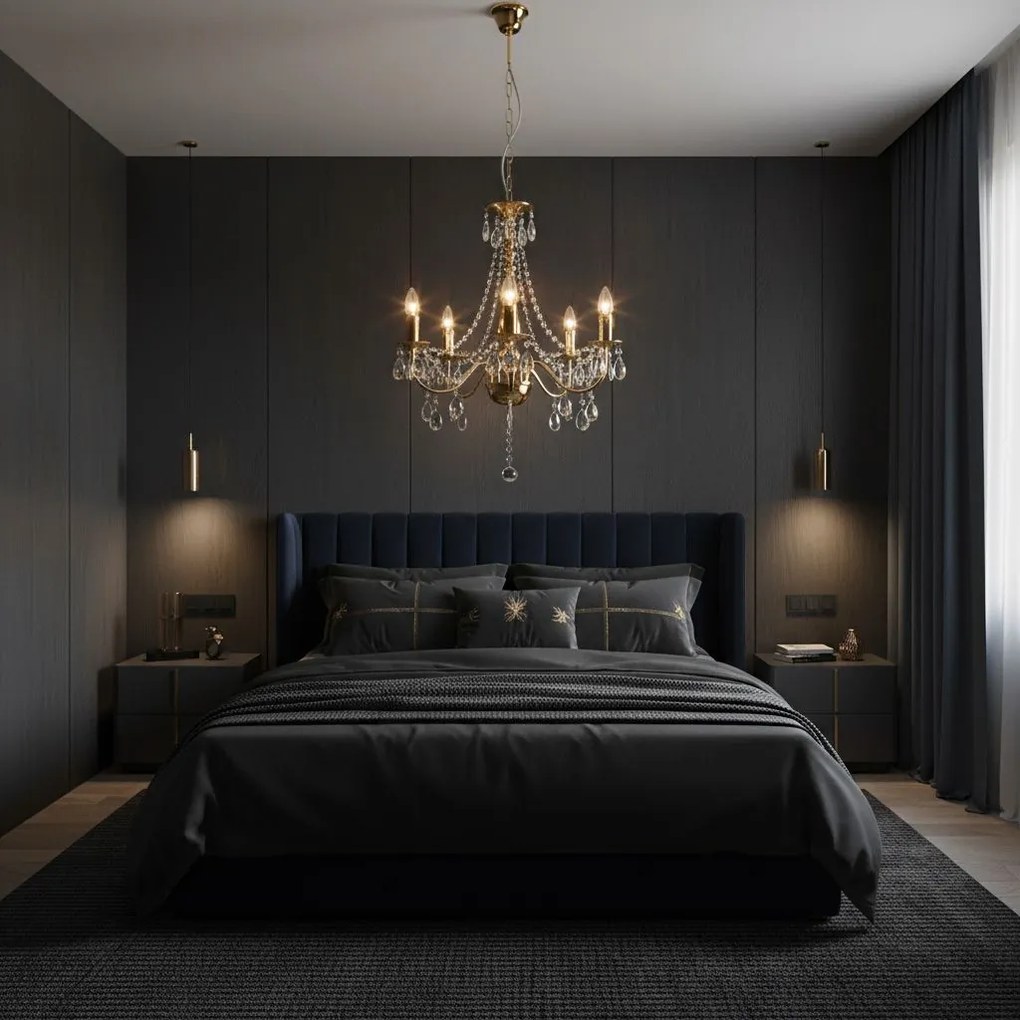 ЛАМПА EBT015-5CP Gold