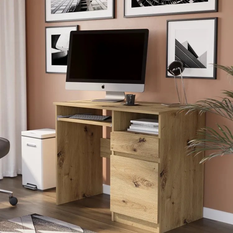 Модерно писалище с шкаф 90x50 cm - различни цветови варианти artisan