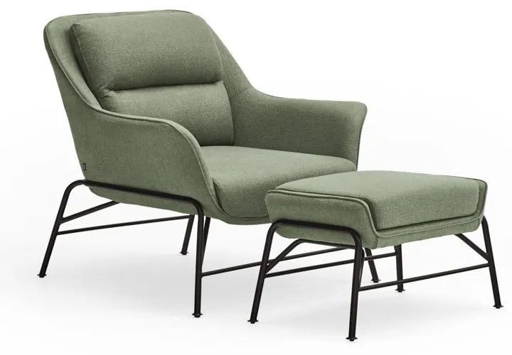 Зелено-сиво столче за крака Sadira - Teulat