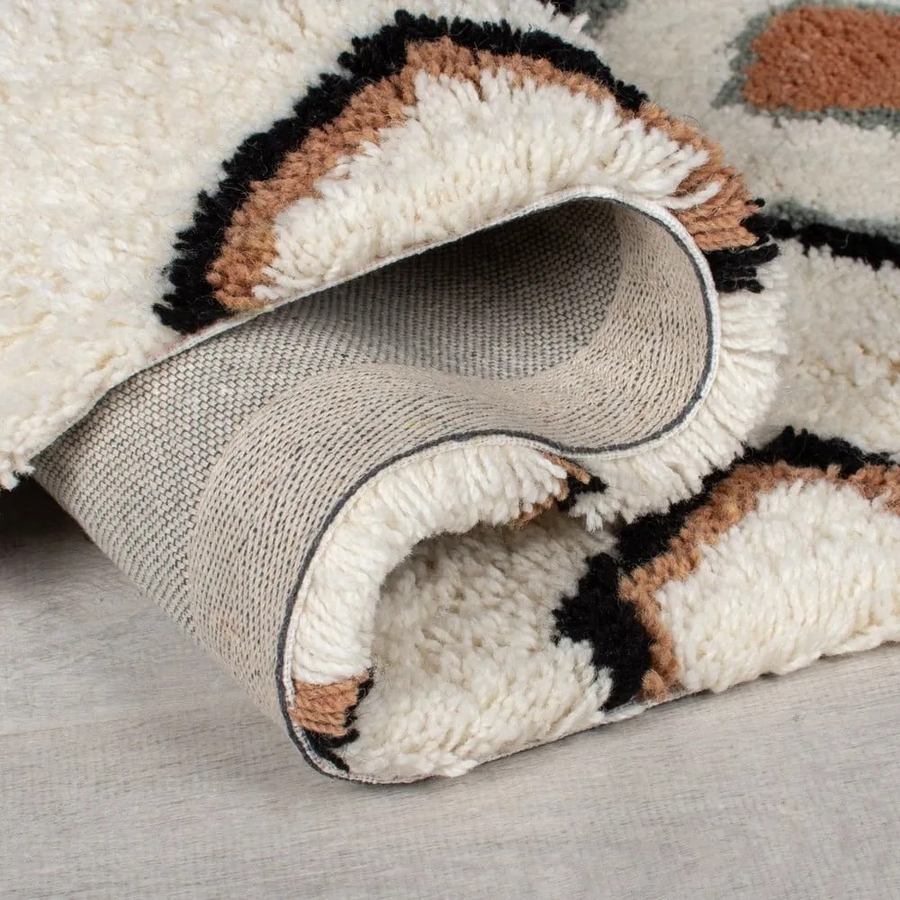 Кремав ръчно изработен вълнен килим 200x290 cm Moroccan Midar – Flair Rugs