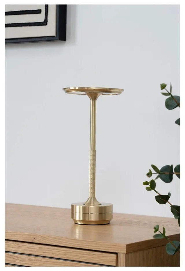 LED настолна лампа в месингов цвят (височина 28,5 cm) Lyneham – House Nordic