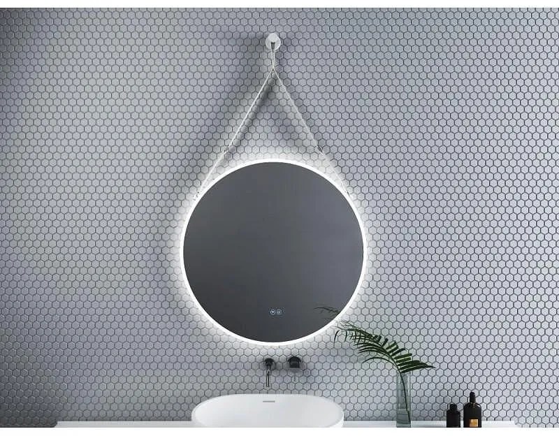 LED огледало за баня, LED D800, 80x80см, Inter Ceramic, 1909WHITE