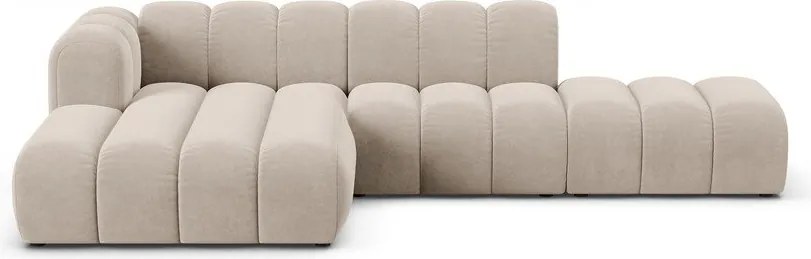 Бежов ъглов диван (ляв ъгъл) Lupine – Micadoni Home