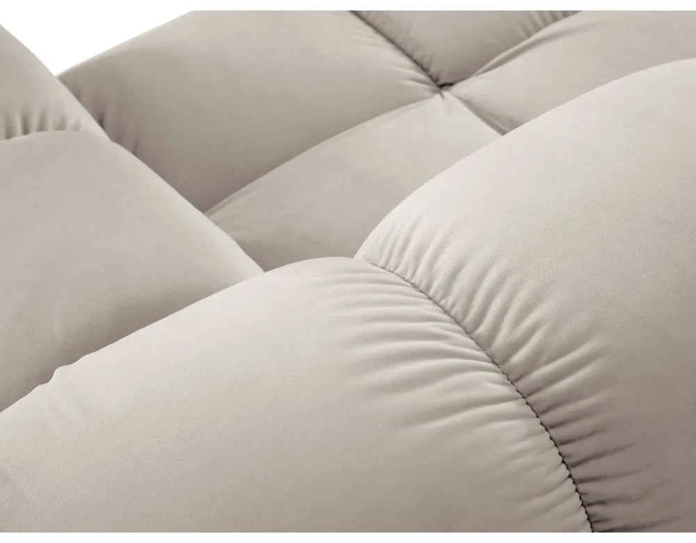 Бежов кадифен модулен диван 282 cm Bellis – Micadoni