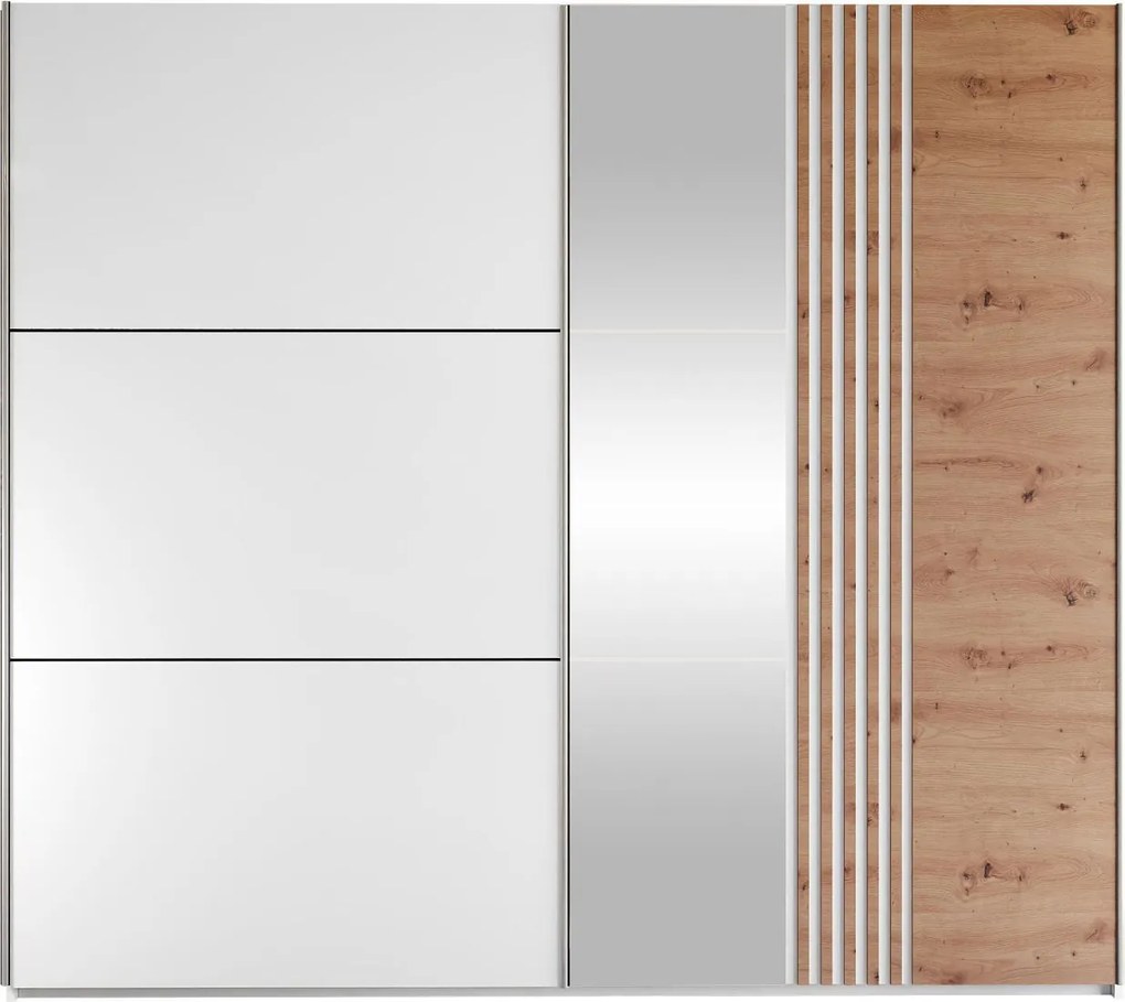 Гардероб Sintra 250 плъзгащ-Бяло Fusiko