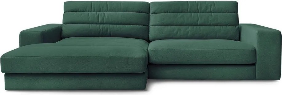 Зелен кадифен ъглов диван (ляв ъгъл) Sierra – Bobochic Paris