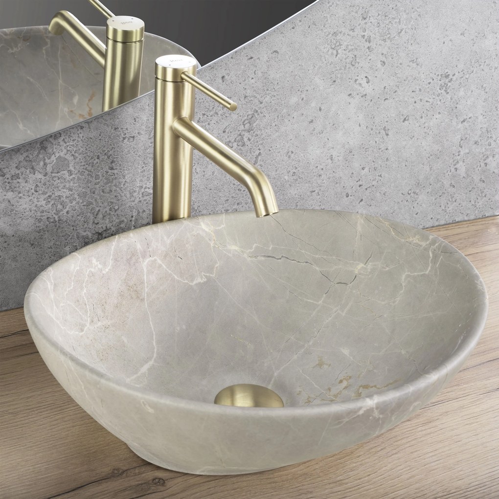 Умивалник за плот Rea Sofia Beige Matt