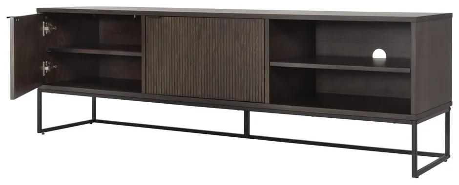 Тъмнокафява маса за телевизор от дъб 176x57 cm Bali - Tenzo