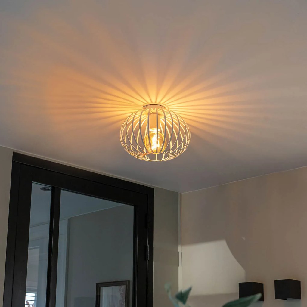 Дизайнерски таванна лампа бяла 30 см - Johanna