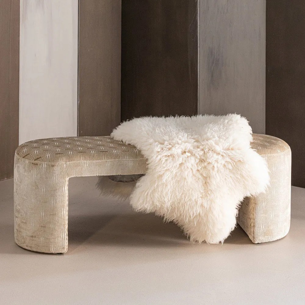 Бежова подплатена пейка Jacob – WOOOD