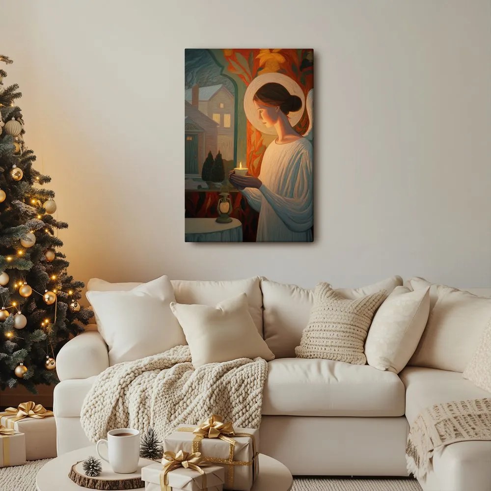 Картина на платно – Празнична ангелска светлина