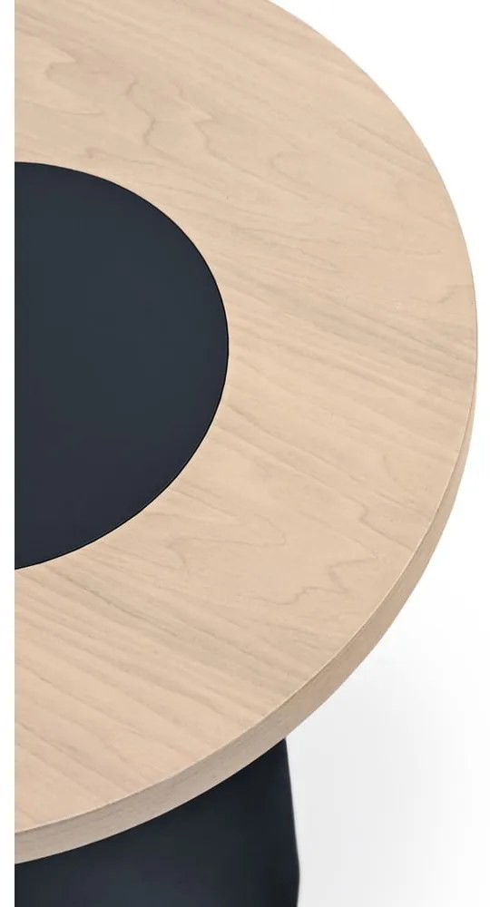 Синя/в естествен цвят масичка за кафе от декор от ясен 50x120 cm Nori – Teulat