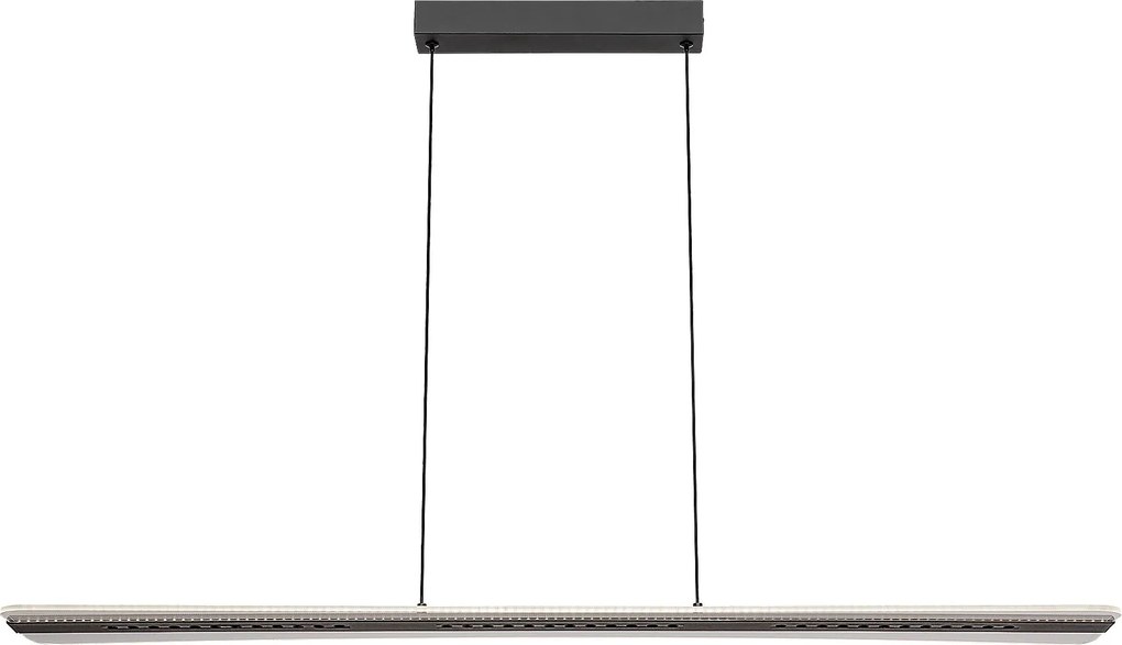 Rabalux Norael, LED висяща лампа, алуминий, акрил и желязо, пясъчно черно, LED 40W 3000, 25000 часа, CRI≧87 72026