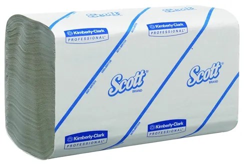 Kimberly-Clark Кърпи за ръце Scott Control 6689, V-сгъвка, еднопластови, 304 къса, 21.2 х 20 cm, 15 броя