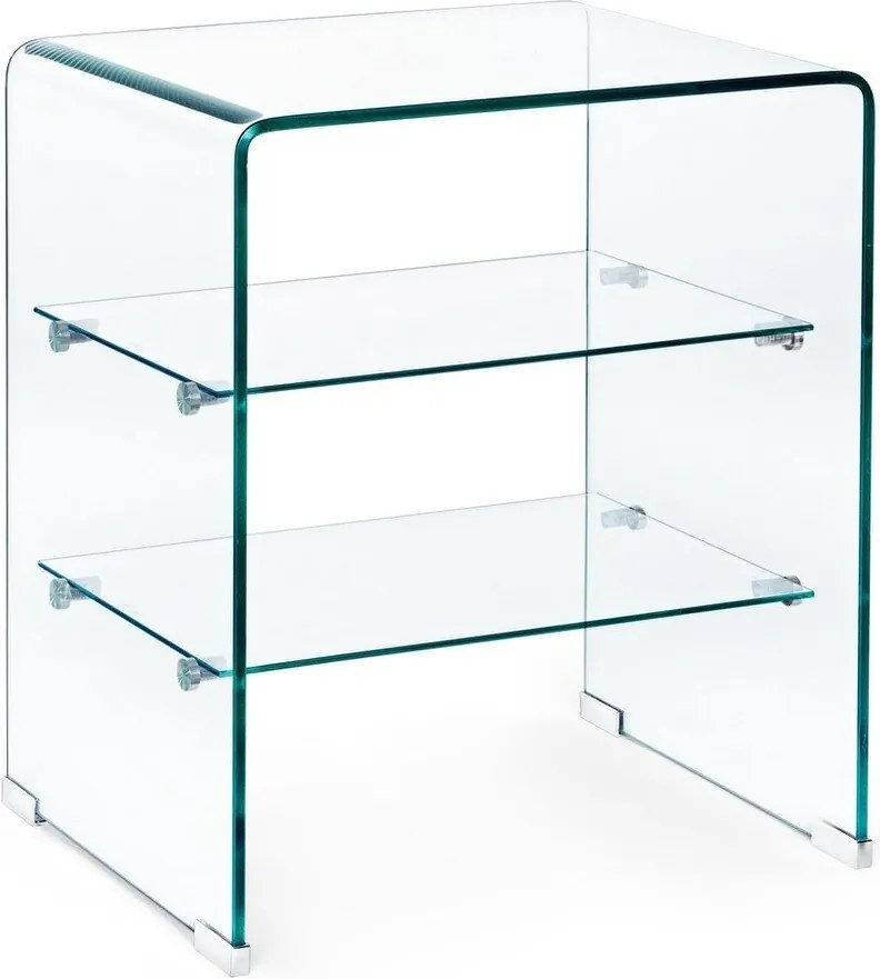 Стъклена странична масичка 40x50 cm Iride – Bizzotto