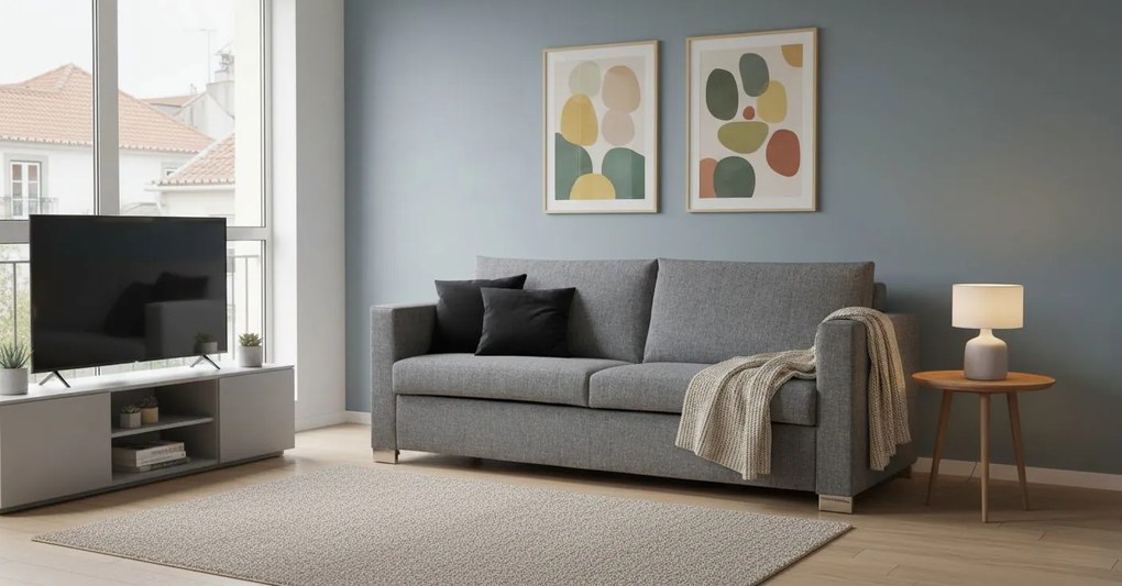 Диван Smart  two seater-140φ 90β cm.-Gray