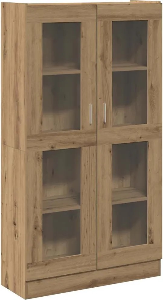 3318719 vidaXL Висок шкаф, занаятчийски дъб, 82,5x30,5x150 см, инженерно дърво