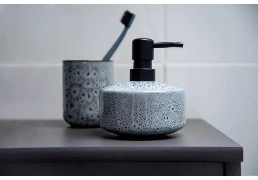 Сива керамична чаша за четки за зъби Oviedo - Wenko