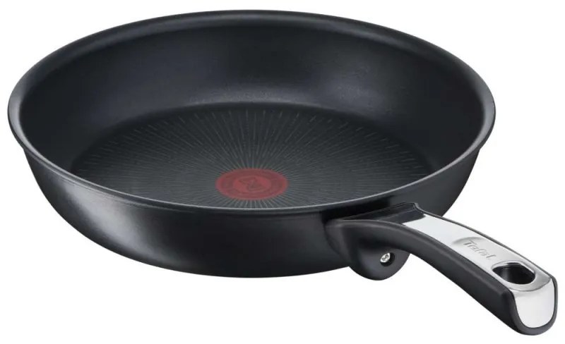 Тиган Tefal G2550572, 26 см, Thermo-Spot, Незалепващо титаниево покритие X6, Индукция, Черен