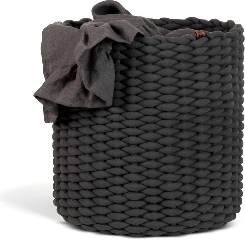 Текстилна кошница ø 40x40 cm Peach Skin Round XL – Bigso