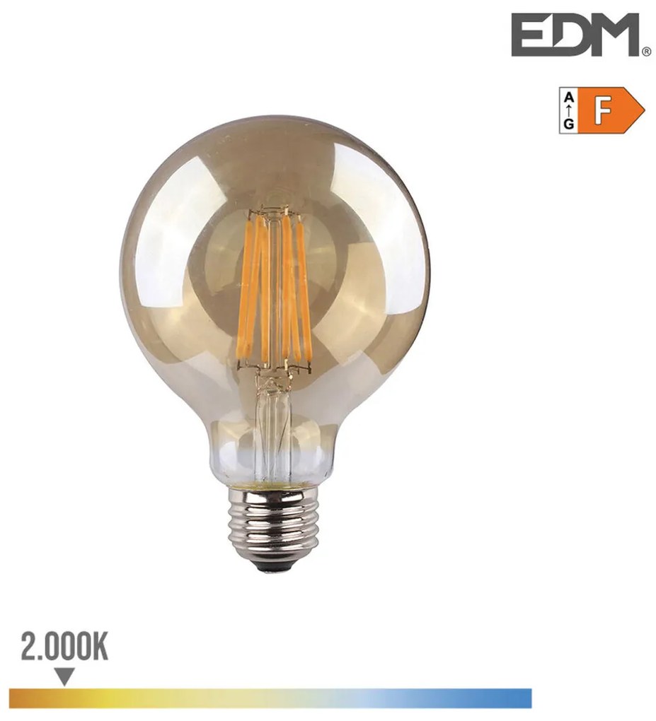 LED крушка EDM 8 W E27 F 720 Lm (2000 K)