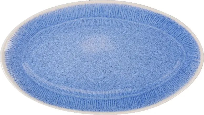 Плато овал LA MEDITERRANEA Calobra Blue, 31x18 cm, порцелан