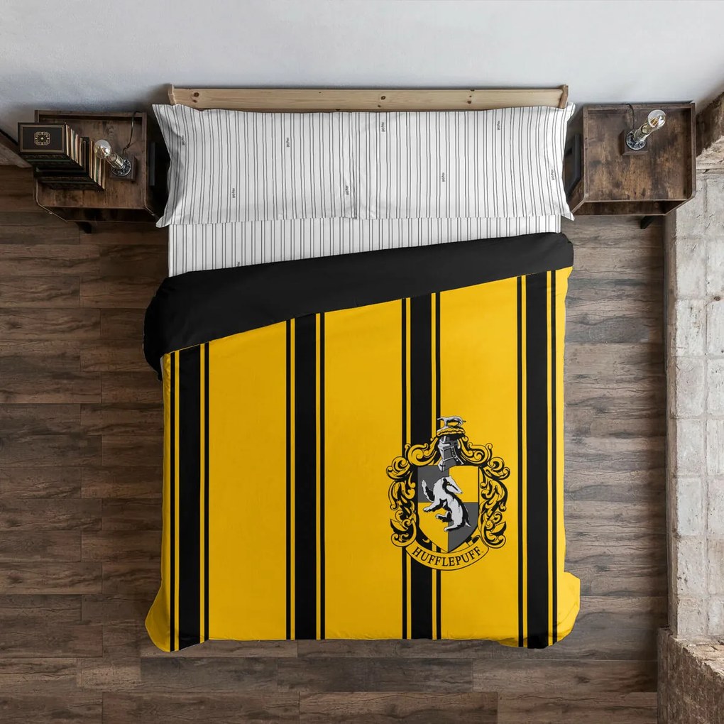 Покривало за одеяло Harry Potter Hufflepuff Жълт Черен 220 x 220 cm 135/140 легло