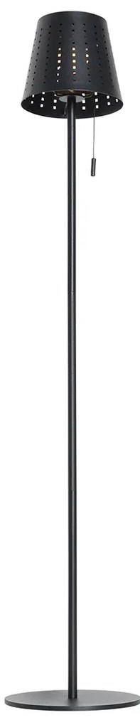 Външна подова лампа черна с LED 3-степенна димираща на слънчева енергия - Ferre