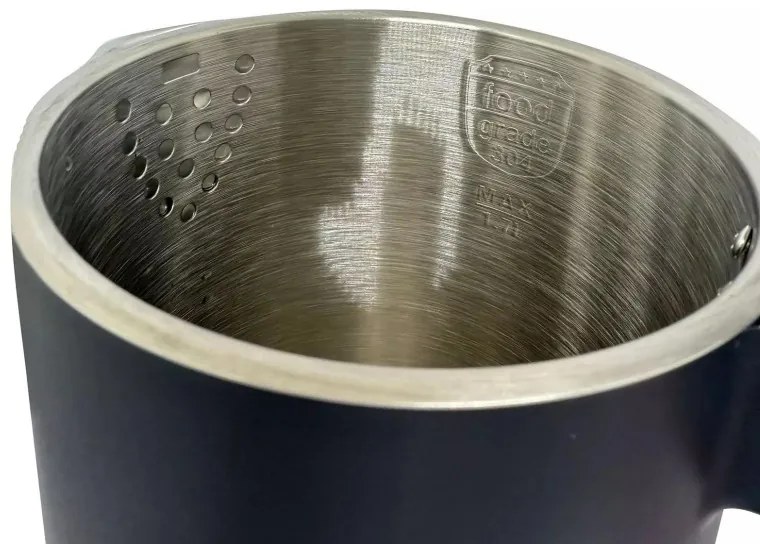 Електрическа кана Klausberg KB 7892, 2200W, 1.7 л, 13 настройки, 4 програми, LED дисплей, Въртяща се основа, Черен/Розово злато