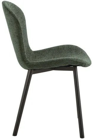 ФИОРА Зелен (тъкан Апиа 352) / черни крака – МОДЕРЕН ТАПИЦИРАН С ЧЕНИЛ СТОЛ ЗА ДНЕВНА/ТРАПЕЗАРИЯ