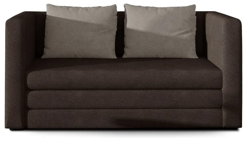 Кафяв шенилов разтегателен диван 132 cm Neva – ELTAP