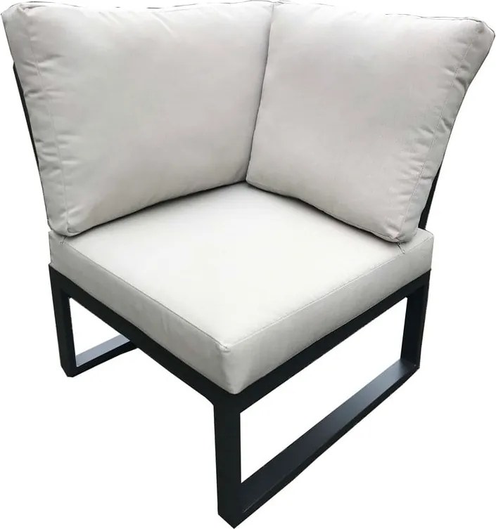 Сив алуминиев градински комплект за отдих за 5 души Rotterdam – Rojaplast