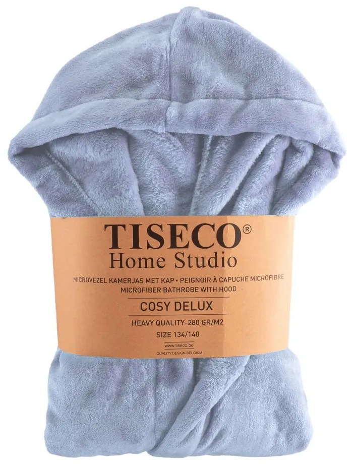 Синя детска хавлия размер 134-140 от микроплюш Delux – Tiseco Home Studio