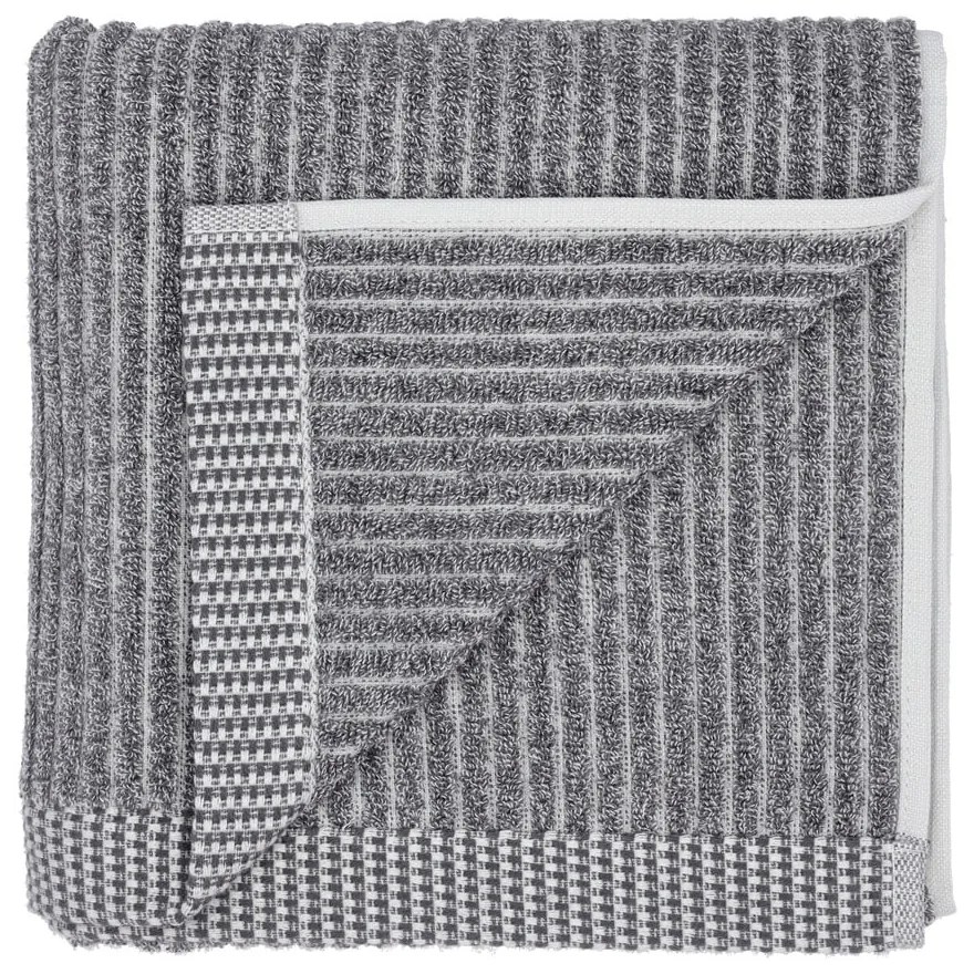 Сива кърпа от органичен памук 50x100 cm Melange - Södahl